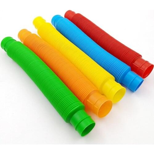 10pcs Mini Doll Tubes Sensory Toys For Adult Fidget Stress Relieve Toys Kid Autism Anti Stress Plastic Bellows Squeeze Toys