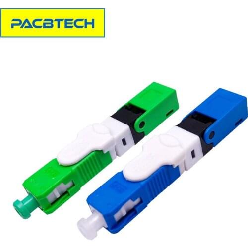 Free Shipping FTTH ESC250D SC APC and SC UPC Single-Mode Fiber Optic Quick Connector FTTH SM Optic Fast Connector