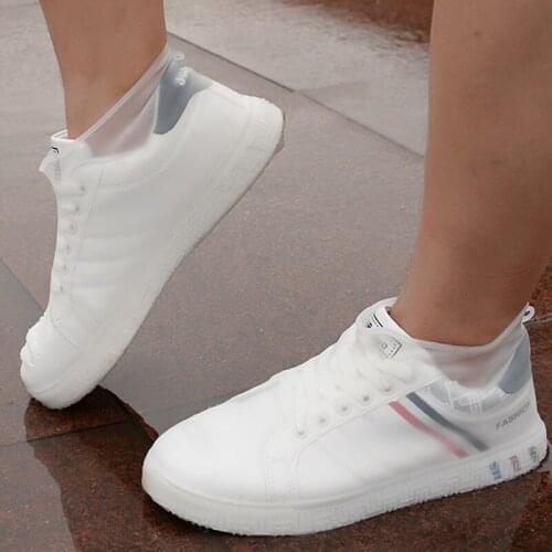 Rain Shoes Cover Non-Slip Thick Wear-Resistant Portable Rainproof Shoe Cover Waterproof Outdoor Rain Shoes