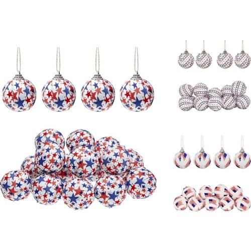 Independence Day Hanging Ball-4Th of July Patriotic Ball Ornaments Party DeCor for Holiday Christmas Tree Decorations