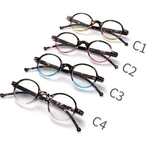 ESO VISION Round Reading Glasses for women and men Small Readers for sale with pouch Discount Tortoise Yellow Red Blue Gray