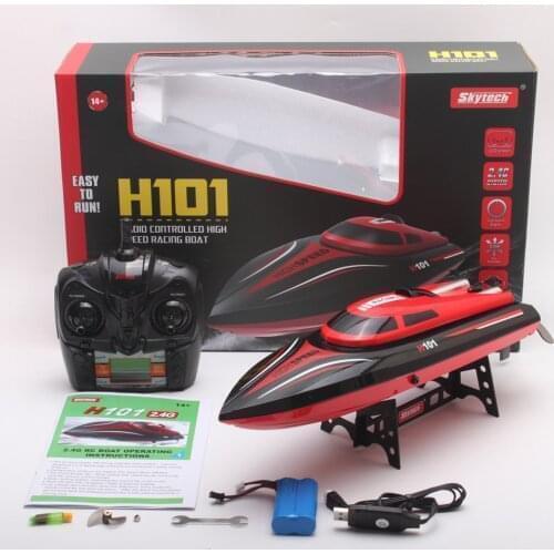 H101 RC Boat 2.4G 30km/h High Speed Racing Remote Control Ship Newest Speedboat RC Steerable Boat Outdoor For Boy Toys