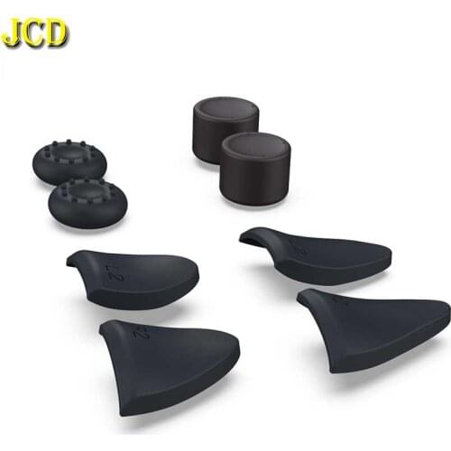 JCD 8 in 1 Trigger Button Non-slip Rocker Thumb Grip Cap L2 R2 Joystick Button Protective Cap Case Shell Cover For PS5