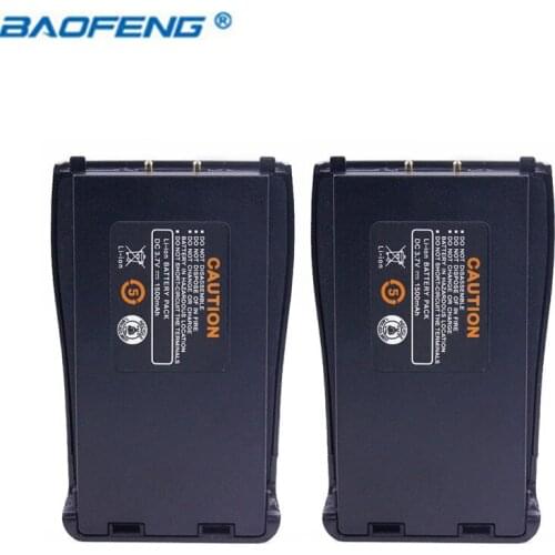 2Pcs Baofeng BF-888S 3.7V 1500mah Li-ion Spare Battery for Baofeng Bf-888S BF888S 888S Walkie Talkie Radio