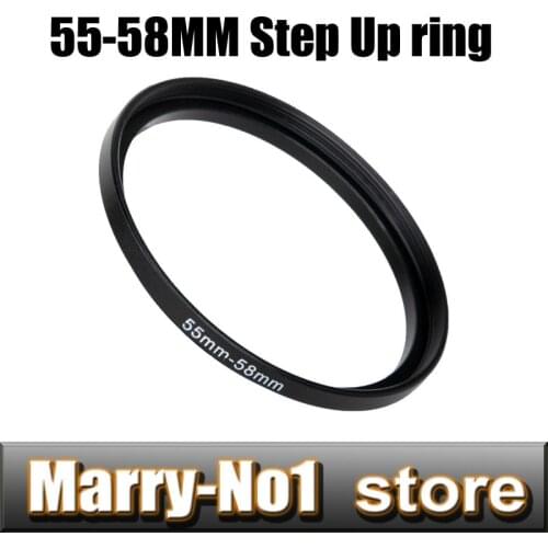 Wholesale 10pcs 55-58MM 55 to 58MM Metal Step Up Rings Lens Adapter Free shipping +Tracking Number