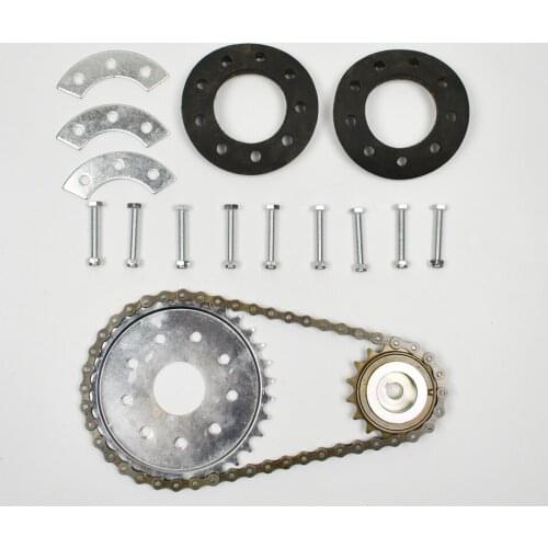 Modified Bicycle Left Set Full Set Accessories 16t12t Left Flying Wheel 32T Tooth Disc Disc Chain Wheel Wheel Base