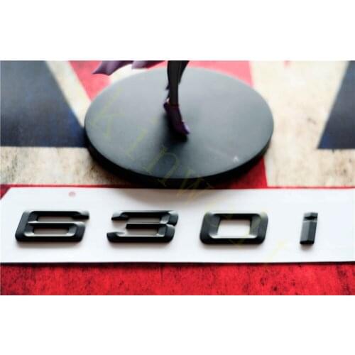 Emblem Badge Decal Trunk Rear ABS for BMW 6 Series 630i 640i 650i Matt Black Chrome Stylish Car Exterior Stickers