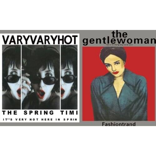 Sexy girls iron on patches for clothing heat transfers for T-shirt hoodie women clothes ironing stickers diy decoration applique