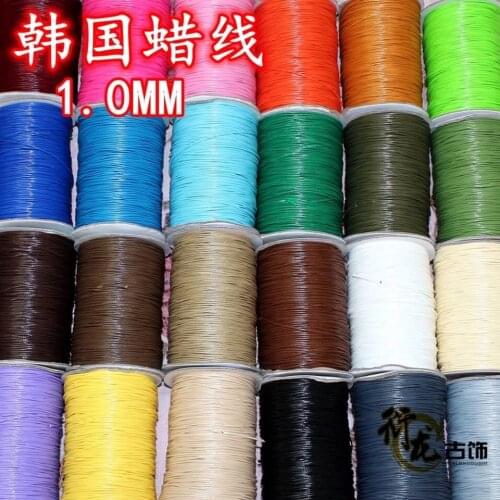 New 1.0mm 10meters Waxed Cord Waxed Thread Cord String Strap Necklace Rope Bead DIY Jewelry Making for Bracelet