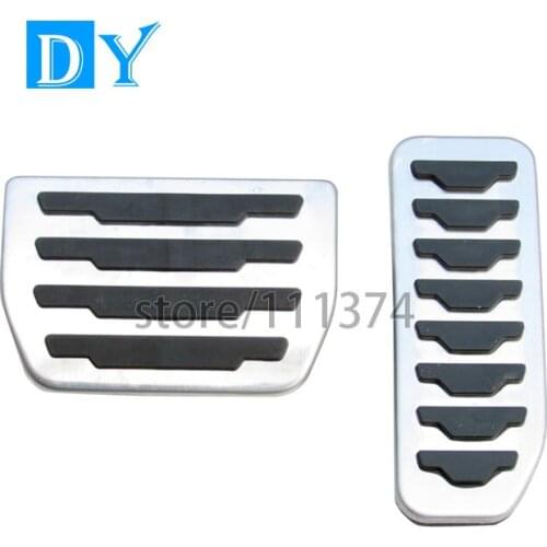 NULLA Stainless Steel No Drill Pedal Gas Fuel Brake Pedals Automatic For Land Rover Freelander 2 Car Replacement Styling