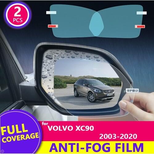 For Volvo XC90 2003-2020 2018 2019 Full Cover Rearview Mirror HD Film Anti-Fog Rainproof Auto Mirror Sticker Car Accessories