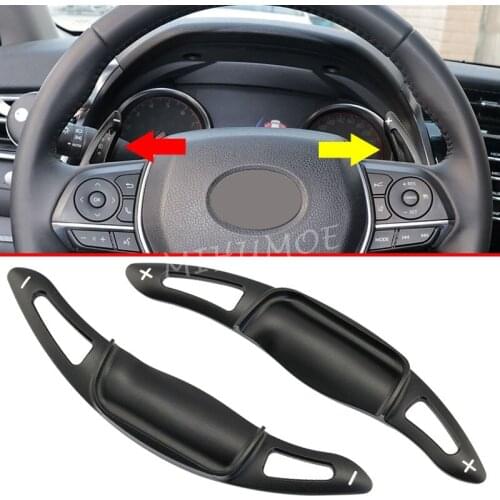 Steering Wheel Gear Shift Paddle Extension For Toyota Camry Avalon Corolla Black