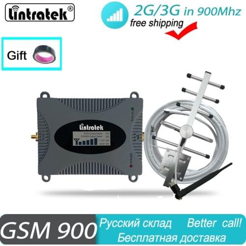 Lintratek HOT GSM 900mhz Signal Repeater 2G Voice 2G Data 900 (B8) Signal Repeater Amplifier Cellular Yagi Antenna+10m Cable #4