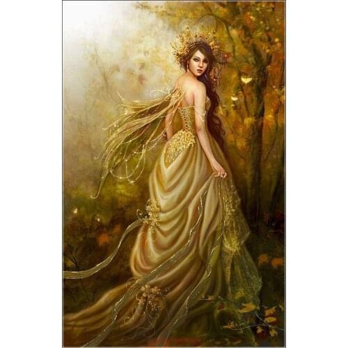 Counted Cross Stitch Kits Needlework Embroidery - Crafts 14 ct Aida DMC Color DIY Arts Handmade Home Decor - Autumn Rustlings