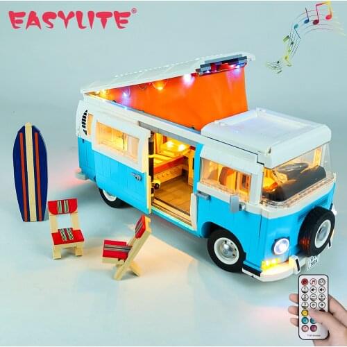 LED Light Up Kit For Creator Expert 10279 Volkswagen T2 Camper Van Collectible Building Blocks DIY Toy Lighting Set No Model