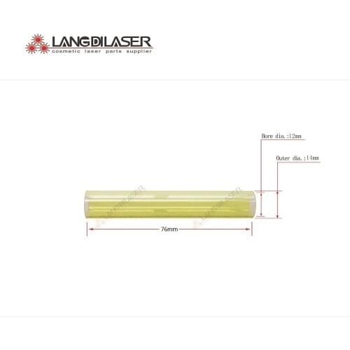 Lamp water flow tube , size : 76 *14*12 , UV filter lamp flow tube , for water flowing glass tube