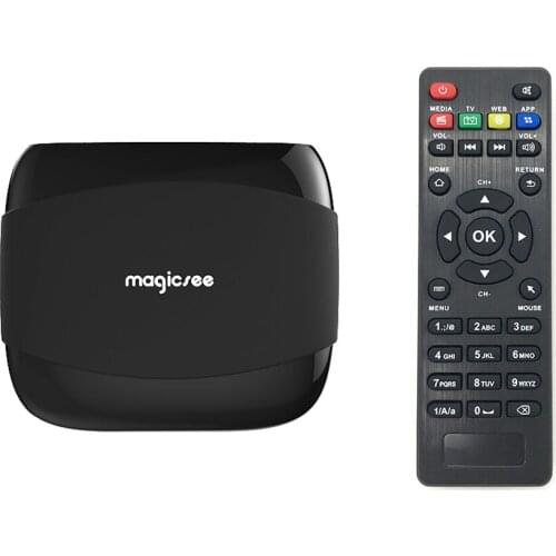 Magicsee N4 Android 7.1.2 TV Box Portable Smart 2GB 16GB Amlogic S905X Quad-core 64-bit UHD 4K LAN & WiFi H.265 HD Media Player