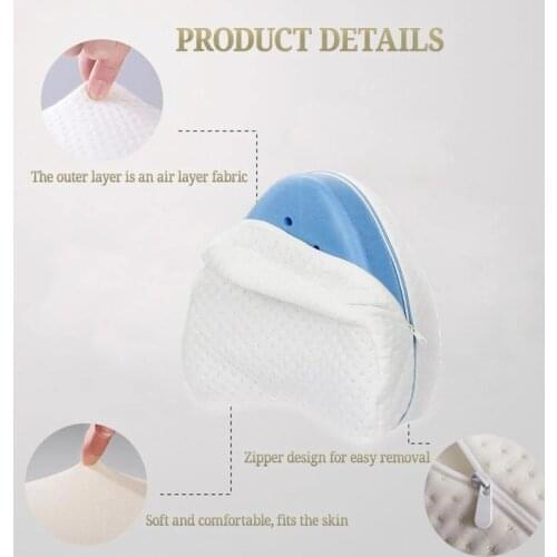 Comfy Leg Pillow Memory Cotton Leg Pillow Sleeping Orthopedic Sciatica Back Hip Joint Pain Relief Thigh Leg Pad Cushion Home