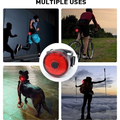 Mtb Seatpost Bike TailLight USB Charge Cycling Warning Lighting Helmet Light Waterproof Multiple Modes LED Rear Lamp Accessories