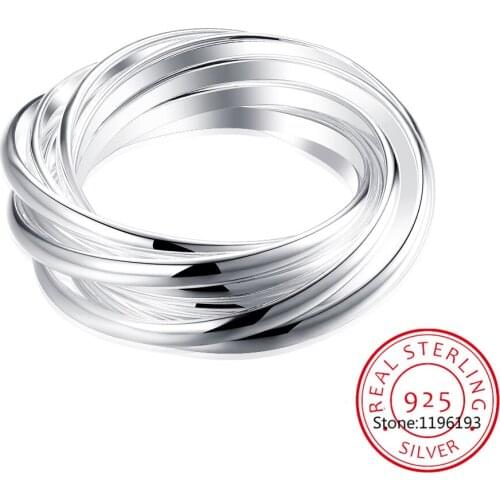 100% 925 Sterling Silver Jewelry Vintage Ethnic 9 Circle Silver Rings for Women Men Size 6 7 8 9 10 Fashion Anel De Prata Bijoux