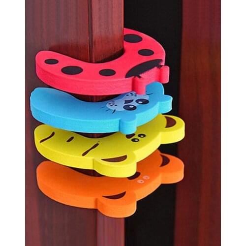 3Pcs/Lot Protection Baby Safety Cute Animal Security Door Stopper Baby Card Lock Newborn Care Child Finger Protector