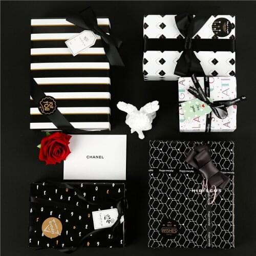 5pieces Geometry Shape Gift Packing Paper Flowers Packaging Florist Bouquet Decoration Fashion Gift Box Wrapping Paper