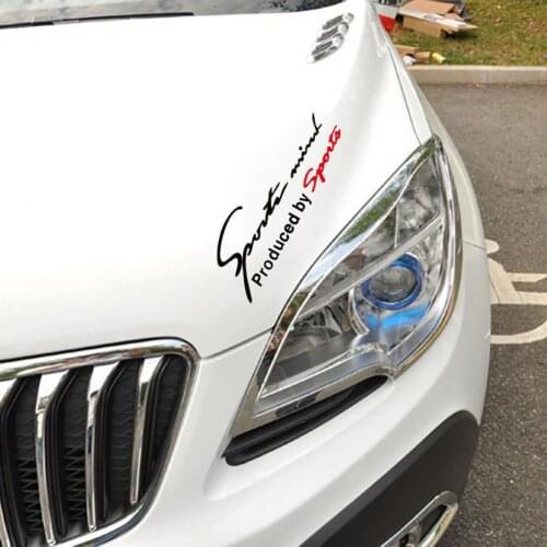 Car Styling Sports Mind Sticker Emblem Badge Decal Auto Headlight Bonnet Sticker car accessories