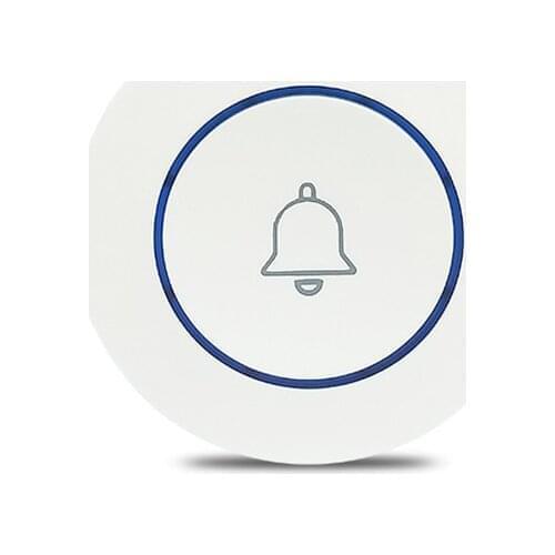 Self-powered Wireless 433mhz Doorbell Touch Button Home Security Welcome Smart Chimes Door bell Alarm LED light free shipping