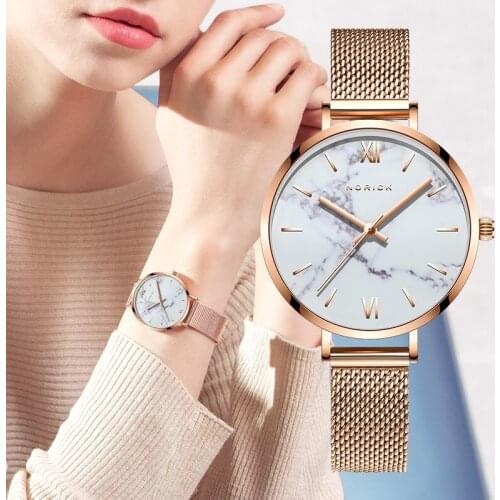Luxury Magnet Watches For Women Rose Gold Stainless Steel Dress Quartz Watch Waterproof Female Clock Relogio Feminino Drop Ship