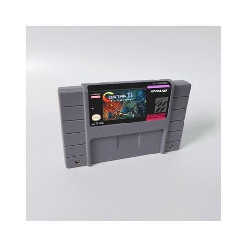 Contra III The Alien Wars - Action Game Card US Version English Language