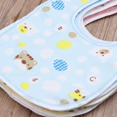 Random Style Baby Bib Velvet Waterproof Baby Care Feeding Printing Bibs Towel Multi Color D7YD