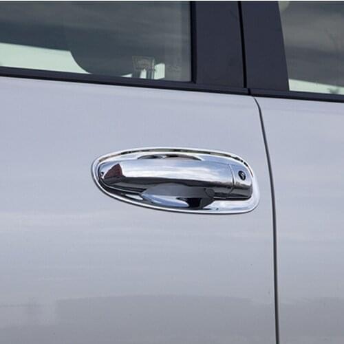 For Toyota Land Cruiser Prado FJ150 2010-2016 Car Styling ABS Chrome Door Bowl Handle Cup Catch Cover Trims Car Styling 8pcs/set