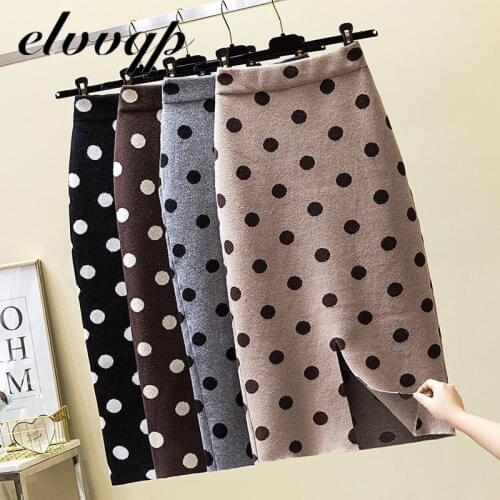 Elvvqp Plaid Pencil Skirts