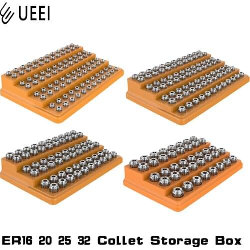 ER11 ER16 ER20 ER25 ER32 Collet Storage Box Rigid Plastic Er Spring Collet Storage And Finishing Rack CNC Machining Center