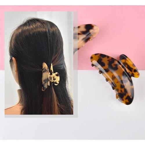 European And American Simple Cute Girl Bathing Hair Claw Acetate Hair Clip Headdress Hair Claw Hair Barrettes Hair Clamps