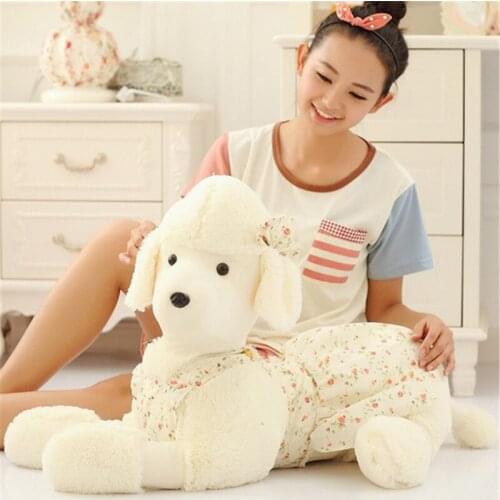 Fancytrader 1 pc New Hot 35'' / 90cm Lovely Stuffed Giant Plush Animal Poodle Toy, 5 Colors Available, Free Shipping FT50841