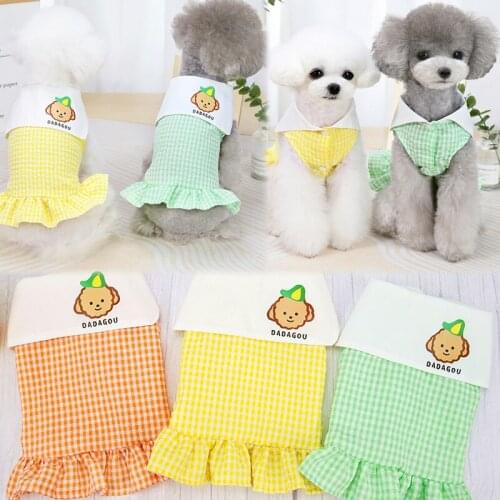 Summer Dog Clothes Dresses Cat Puppy SMall Dogs Dress Skirt Yorkshire Pomeranian Maltese Bichon Poodle Pet Clothing Dropshipping