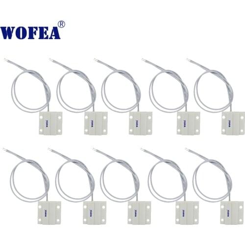 Wofea 10pcs/lot Wired Door Window Magnetic Sensor Switch