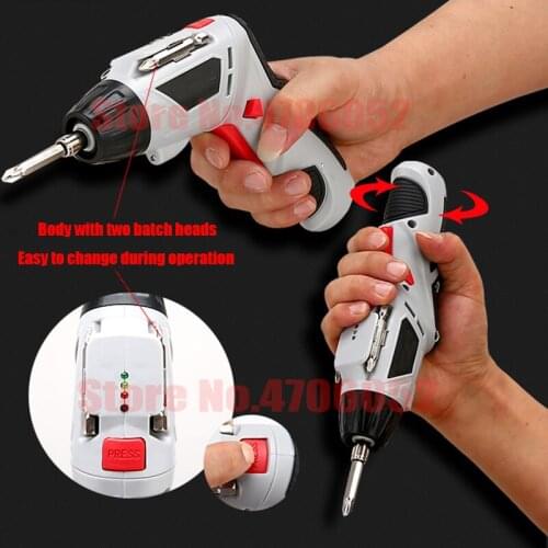 4.8V Electric Screwdriver Set Multifunctional Rechargeable Electric Hand Drill Household Cordless Drill With Carry Case