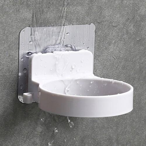 High Quality Wall-mounted Hair Dryer Holder ABS Bathroom Shelf Storage Hairdryer Holder Rack Organizer For Hairdryer 8.5*7.5cm