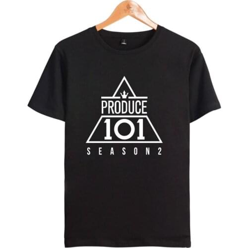 New Kpop Produce 101 WANNA ONE T Shirt Summer Cotton Short Sleeve Wanna One Go T-Shirt Tops Plus Size 4XL WANNA ONE Clothes