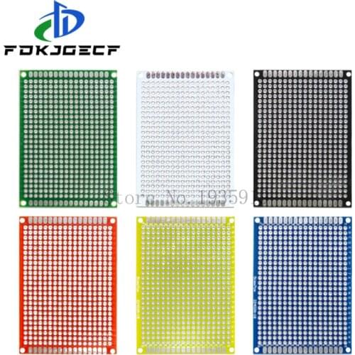 5x7cm 5*7 Double Side Prototype PCB diy Universal Printed Circuit Board White Blue Yellow Black Red Green 5x7 cm PCB