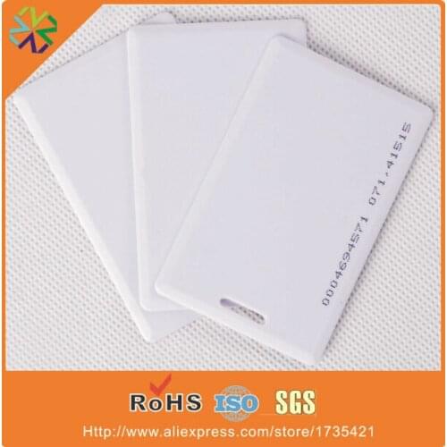Plastic pvc smart card 125khz Tk4100 blank smart card