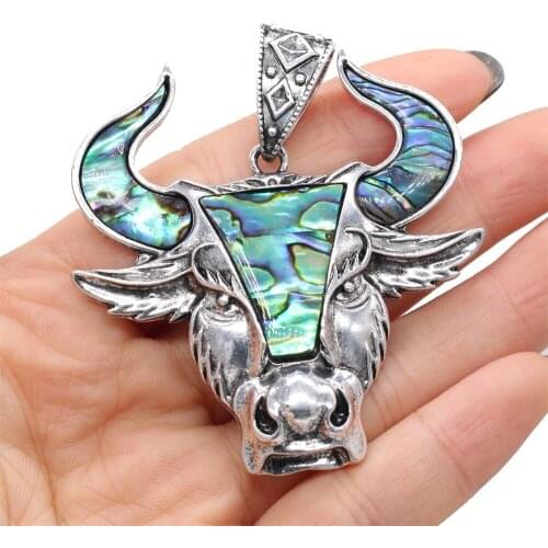 Natural Shell Pendant Animal shape Mother of Pearl Exquisite charms For jewelry making DIY Necklace accessories 56x60mm