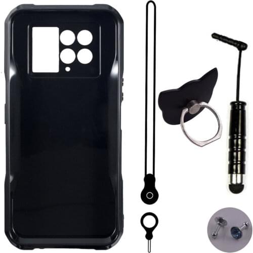 ITien TPU Silicone Protect Cover Phone Case For Blackview Doogee S97 Pro 6.39 inch Lanyard Ring Pen Gel Shell Etui Skin