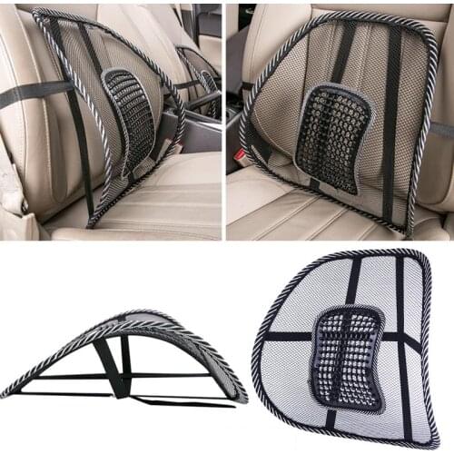 Car-styling Office Chair Car Seat Cover Sofa Cool Massage Cushion Lumbar Back Waist Brace Lumbar Seat Supports Cushion Accessory