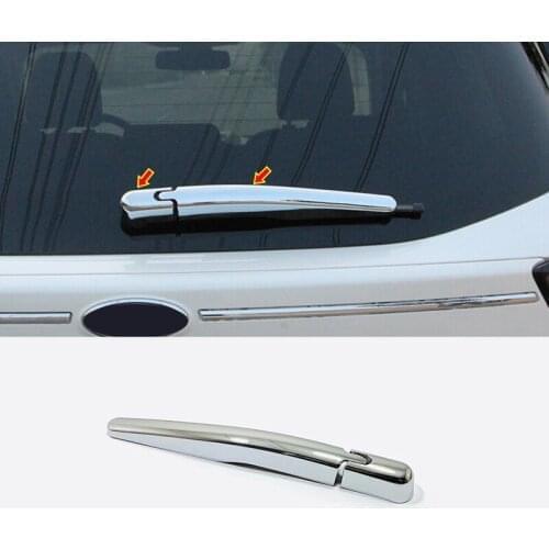 Autoface For Ford Edge 2015-2020 ABS Carbon/Chrome Rear Window Wiper Cover Trims Exterior Windscreen Wipers Sticker Decoration