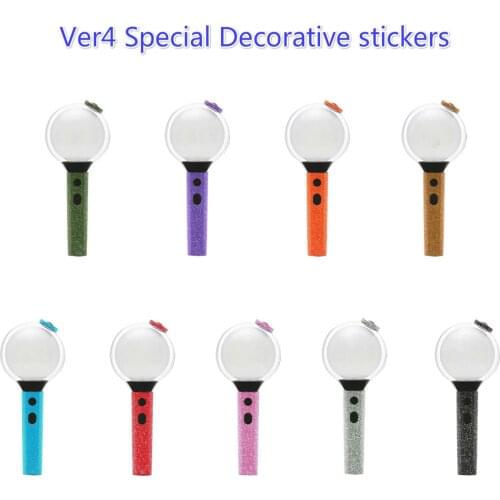 Kpop bangtan boys lightstick Decorative stickers Flash frosted feel Map of the soul concert Light stick sticker High quality new