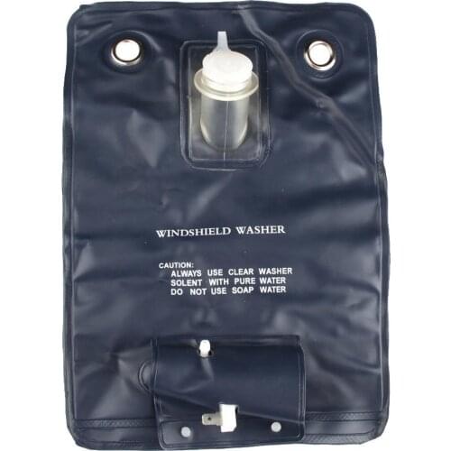 Universal 12V Pump Car Auto Windscreen Washer Bottle Bag Kit Cleaning Window Repair Tool