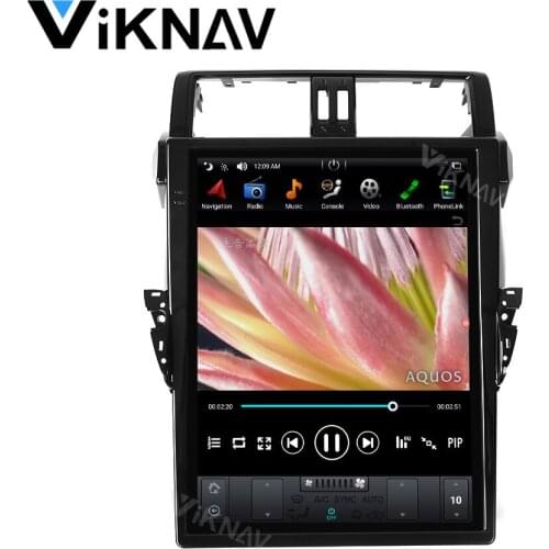 Vertical screen car GPS navigation DVD player stereo radio for Toyota Land Cruiser Prado/LC150/ PRADO 150 2014-2019 17 inch